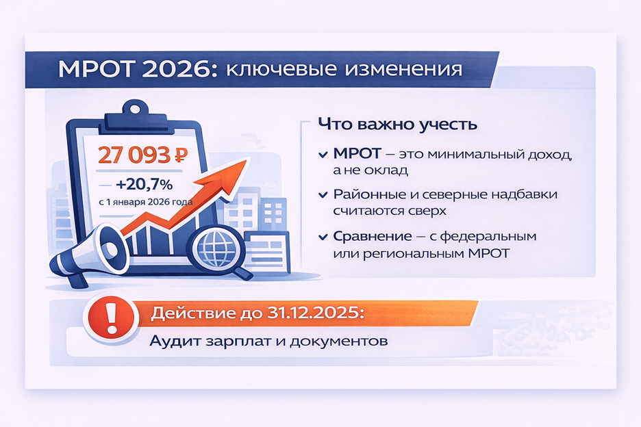 МРОТ 2026 - ключевые изменения