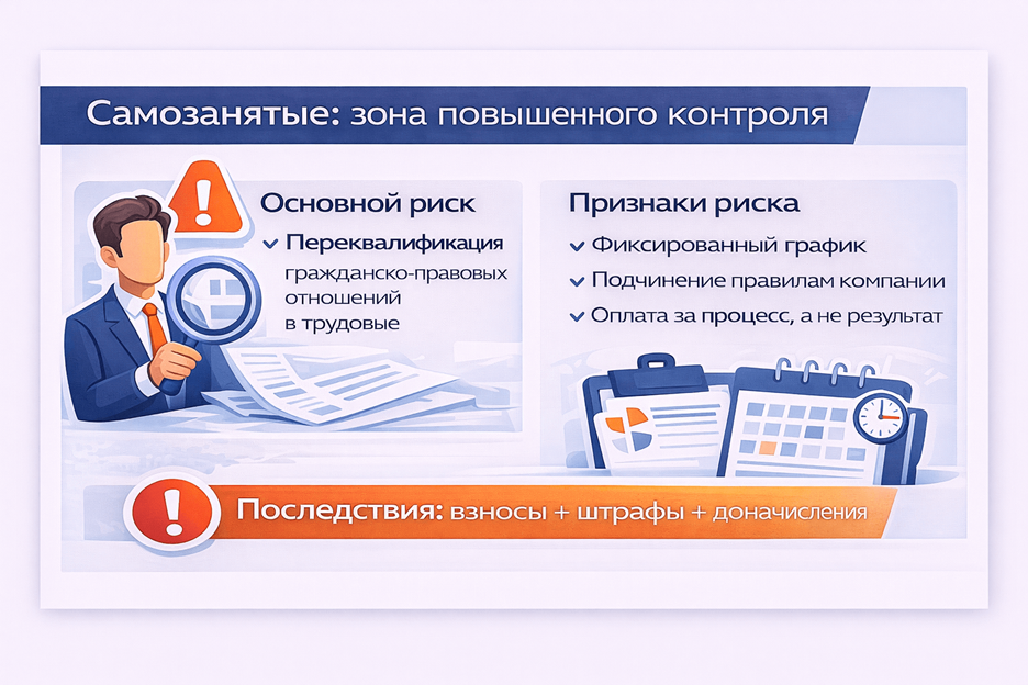 самозанятые - зона повышенного контроля